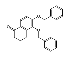 5,6-bis(phenylmethoxy)-3,4-dihydro-2H-naphthalen-1-one结构式