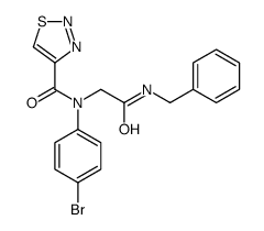 1,2,3-Thiadiazole-4-carboxamide,N-(4-bromophenyl)-N-[2-oxo-2-[(phenylmethyl)amino]ethyl]-(9CI) picture