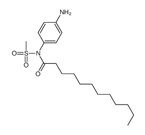 N-(4-aminophenyl)-N-methylsulfonyldodecanamide结构式