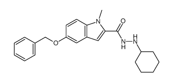 N2-Cyclohexyl-2-(1-methyl-5-benzyloxyindolyl)-carbohydrazid Structure