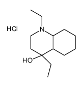 1,4-diethyl-2,3,4a,5,6,7,8,8a-octahydroquinolin-4-ol,hydrochloride结构式