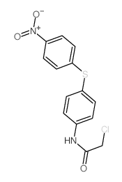 2-Chloro-N-[4-[(4-nitrophenyl)thio]phenyl]acetamide结构式