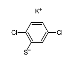 2,5-dichloro-benzenethiol, potassium salt结构式