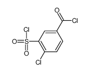 4-Chloro-3-(chlorosulfonyl)benzoyl chloride Structure