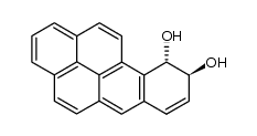 trans-9,10-dihydroxy-9,10-dihydrobenzo[a]pyrene Structure