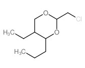 2-(chloromethyl)-5-ethyl-4-propyl-1,3-dioxane structure