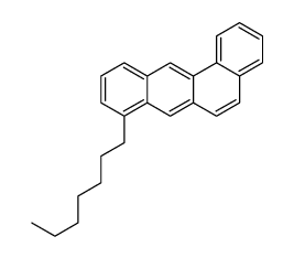 8-heptylbenzo[a]anthracene结构式