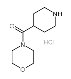 吗琳基(4-哌啶)甲酮 盐酸盐结构式