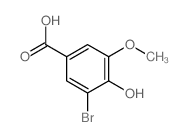 Benzoic acid,3-bromo-4-hydroxy-5-methoxy- Structure