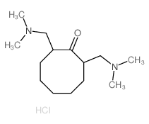 2,8-bis(dimethylaminomethyl)cyclooctan-1-one structure