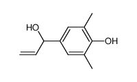 4-(1-Hydroxy-allyl)-2,6-dimethyl-phenol结构式