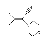 3-methyl-2-morpholino-2-butenenitrile结构式