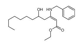 ethyl 3-(benzylamino)-5-hydroxydodec-2-enoate Structure