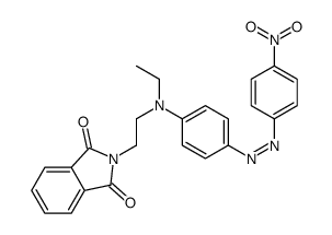 N-[2-[ethyl[4-[(4-nitrophenyl)azo]phenyl]amino]ethyl]phthalimide structure