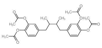 [2-acetyloxy-5-[4-(3,4-diacetyloxyphenyl)-2,3-dimethyl-butyl]phenyl] acetate结构式