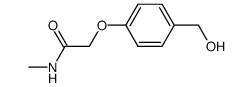 2-[4-(hydroxymethyl)phenoxy]-N-methylacetamide结构式