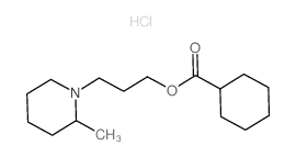 3-(2-methyl-1-piperidyl)propyl cyclohexanecarboxylate structure