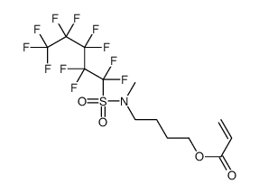 4-[methyl[(undecafluoropentyl)sulphonyl]amino]butyl acrylate structure