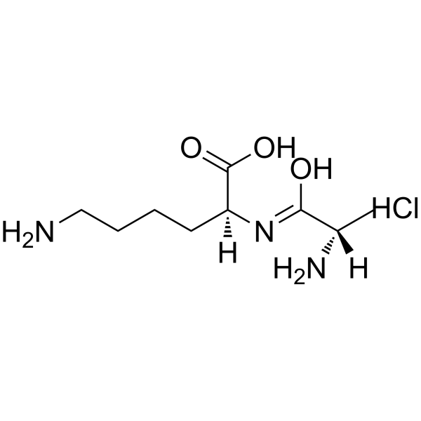 H-Ala-Lys-OH · HCl structure