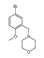 4-(5-Bromo-2-methoxybenzyl)morpholine Structure