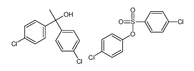 1,1-bis(4-chlorophenyl)ethanol,(4-chlorophenyl) 4-chlorobenzenesulfonate结构式