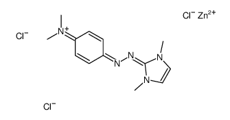 2-[[4-(dimethylamino)phenyl]azo]-1,3-dimethyl-1H-imidazolium trichlorozincate(1-)结构式