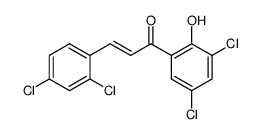 2,4,3',5'-tetrachloro-2'-hydroxychalcone结构式