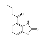 4-butyryl-3H-benzooxazol-2-one结构式