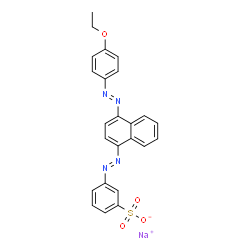 sodium 3-[[4-[(4-ethoxyphenyl)azo]-1-naphthyl]azo]benzenesulphonate Structure