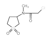 2-CHLORO-N-(1,1-DIOXO-TETRAHYDRO-1LAMBDA6-THIOPHEN-3-YL)-N-METHYL-ACETAMIDE结构式