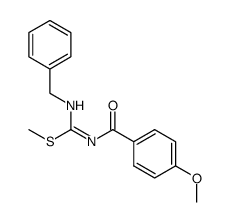 1-Benzyl-3-(4-methoxy-benzoyl)-2-methyl-isothiourea Structure