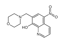 7-(morpholin-4-ylmethyl)-5-nitroquinolin-8-ol Structure