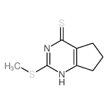 5H-Cyclopentapyrimidine-4-thiol,6,7-dihydro-2-(methylthio)- (6CI,8CI) Structure