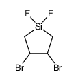 3,4-dibromo-1,1-difluorosilacyclopentane Structure