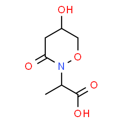 2H-1,2-Oxazine-2-acetic acid,tetrahydro-5-hydroxy--alpha--methyl-3-oxo-结构式