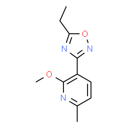 Pyridine, 3-(5-ethyl-1,2,4-oxadiazol-3-yl)-2-methoxy-6-methyl- (9CI) Structure