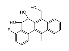 (5S,6S)-4-fluoro-7-(hydroxymethyl)-12-methyl-5,6-dihydrobenzo[a]anthracene-5,6-diol结构式