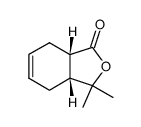 (3aR,7aS)-3,3-dimethyl-3a,4,7,7a-tetrahydroisobenzofuran-1(3H)-one结构式