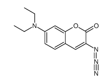 3-azido-7-(diethylamino)coumarin结构式