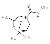 N,1,9,9-tetramethyl-8-oxa-3-azabicyclo[3.2.2]nonane-3-carboxamide structure