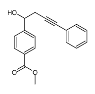 methyl 4-(1-hydroxy-4-phenylbut-3-ynyl)benzoate Structure