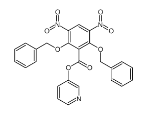 pyridin-3-yl 3,5-dinitro-2,6-bis(phenylmethoxy)benzoate Structure