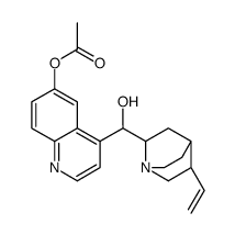 [4-[(5-ethenyl-1-azabicyclo[2.2.2]octan-2-yl)-hydroxymethyl]quinolin-6-yl] acetate结构式