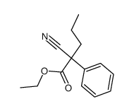 Phenyl-propyl-cyanessigsaeureethylester Structure