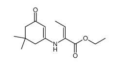 ethyl 2-((5,5-dimethyl-3-oxocyclohex-1-en-1-yl)amino)but-2-enoate Structure