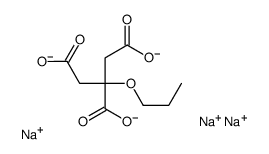 trisodium 2-propoxypropane-1,2,3-tricarboxylate结构式