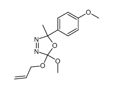 2-(allyloxy)-2-methoxy-5-(4-methoxyphenyl)-5-methyl-2,5-dihydro-1,3,4-oxadiazole Structure