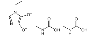 1-Ethyl-1H-imidazole-4,5-diol bis(N-methylcarbamate) structure