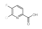 6-Chloro-5-fluoropyridine-2-carboxylic acid Structure