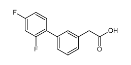 3-(2,4-difluorophenyl)phenylacetic acid结构式